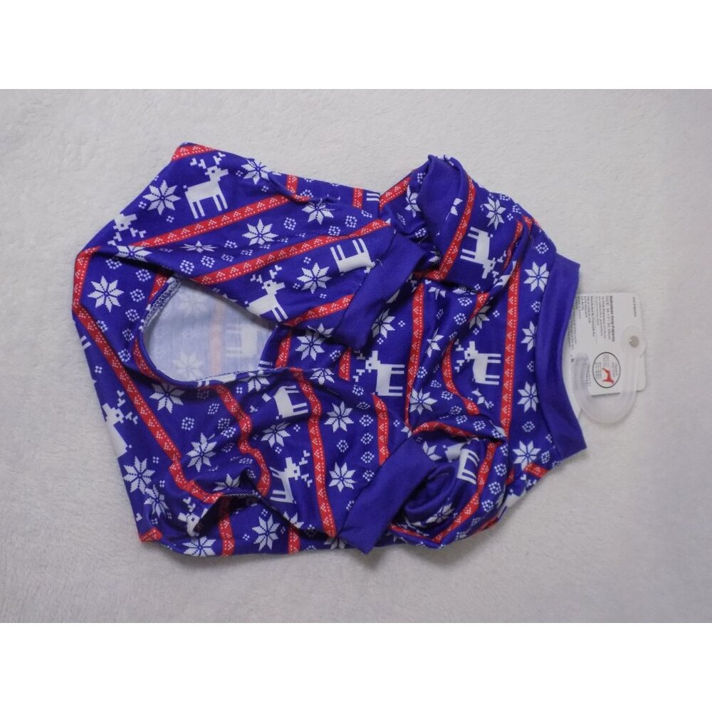 Pet Central Reindeer Print Dog Pajama - Size Medium - New With Tags - Picture 5 of 6